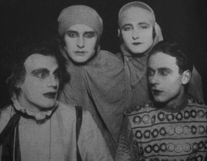 L-R: Gustaf Gründgens, Erika Mann, Pamela Wedekind, Klaus Mann | At the time this photo was taken, Erika was engaged to Gustaf but was having an affair with Pamela, who was engaged to marry Klaus, who was romantically involved with Gustaf.  They also were appearing in Klaus's play, Anja und Esther, based on the affair between Erika and Pamela.